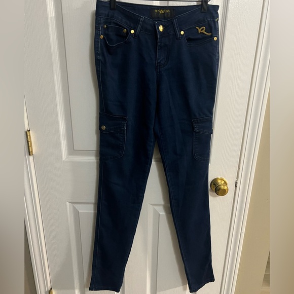 Women's Y2K Rocawear Blue Jeans Size 5 EUC Preowned - Picture 1 of 11